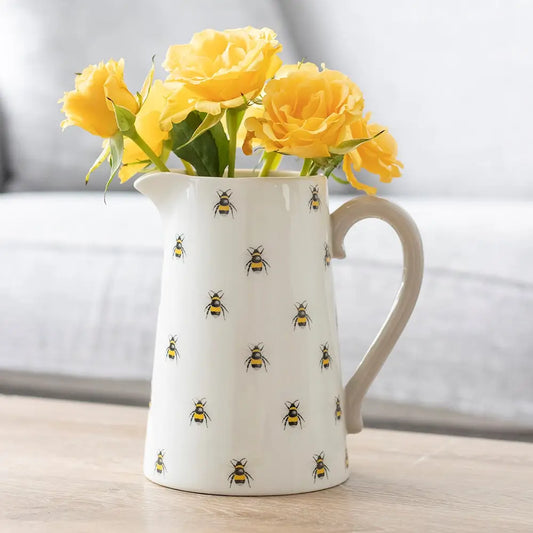Ceramic Bee Flower Jug
