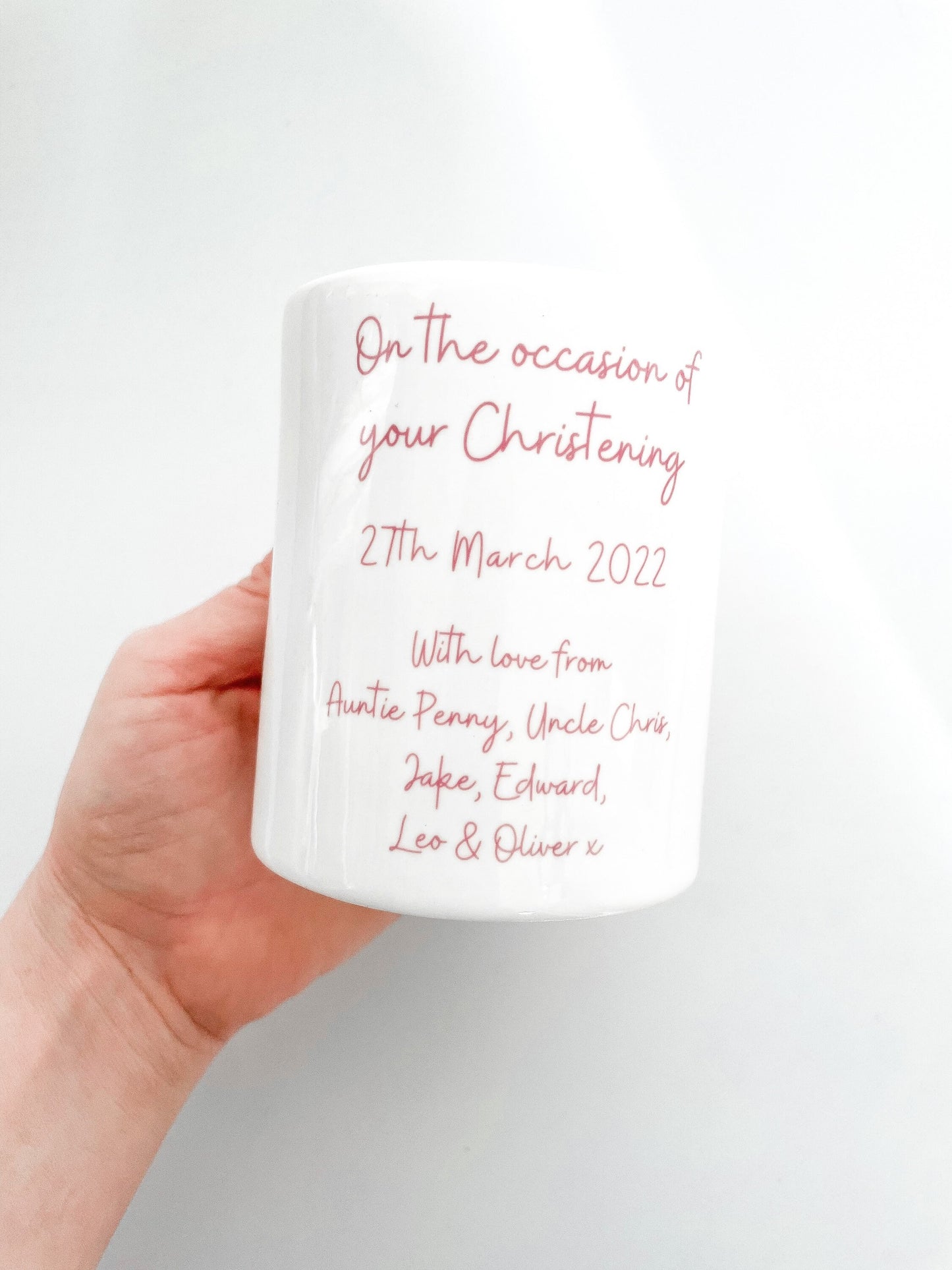 Personalised Money Box | Ceramic | Christening Keepsake| Peter Rabbit | Boy & Girl Gift | New Baby Gift | First Birthday | Flopsy Rabbit