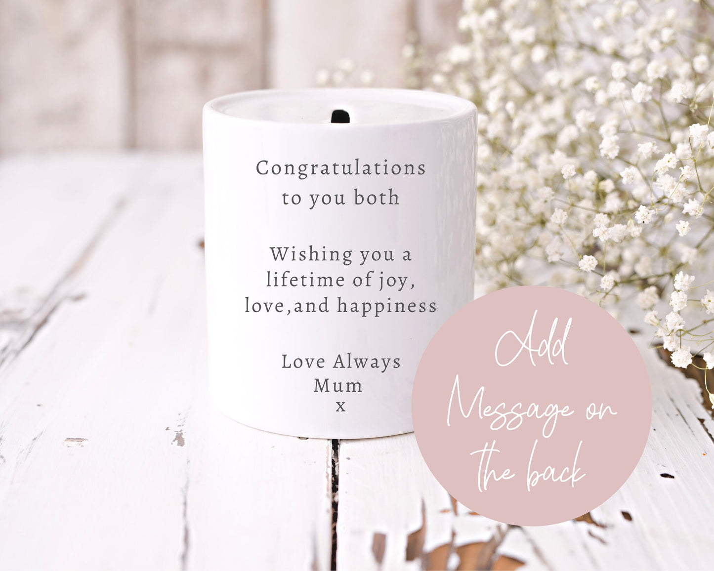 Wedding Fund |Engagement Gift | Saving Fund | Personalised | Bride to be gift | Keepsake | Money Pot Box | Newly engaged congratulations