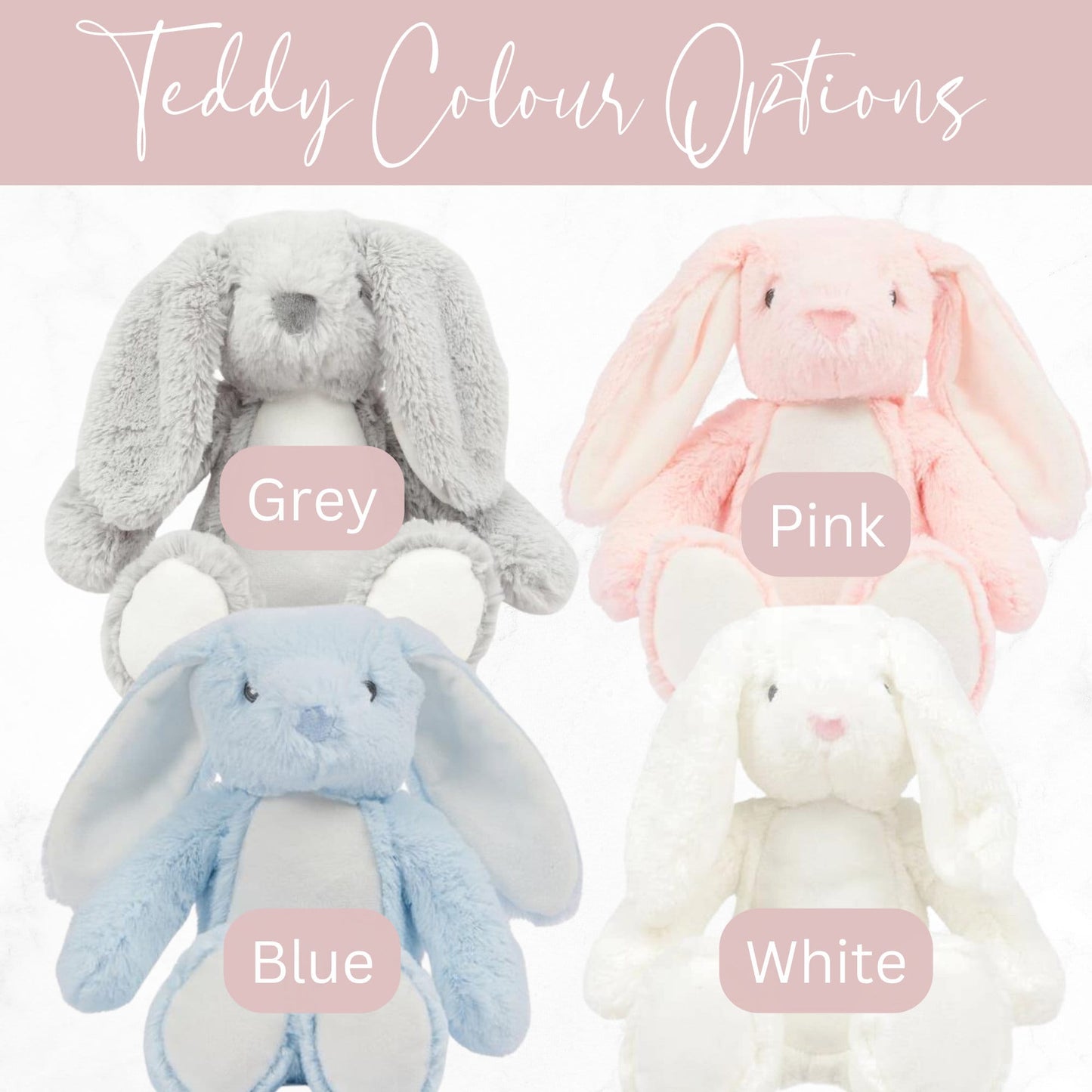 Personalised Christening Teddy | Beatrix Potter Gift | Gifts for Grandchildren | Baby Boy | Baby Girl | Bunny Rabbit | Baptism | Godchild