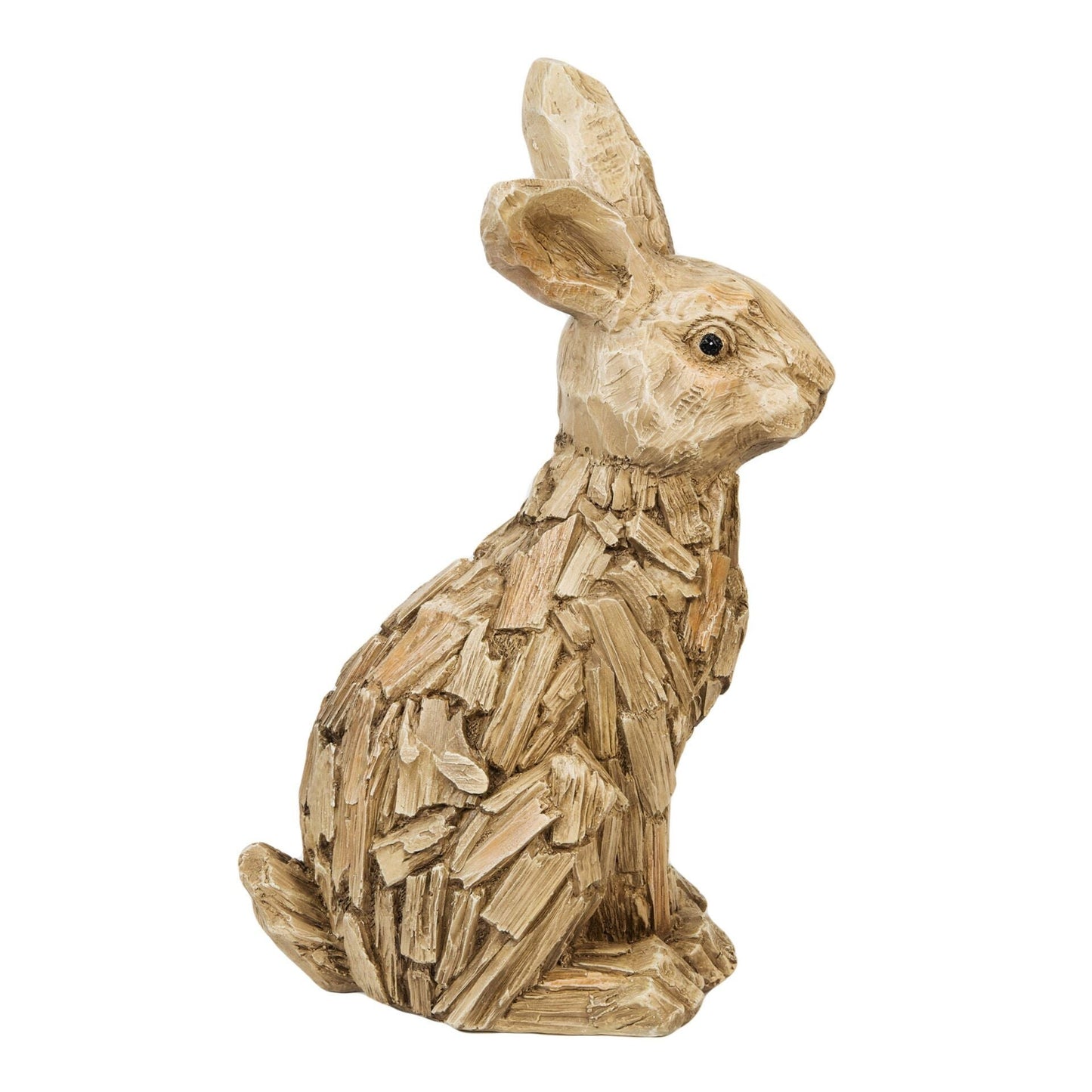 Rabbit Resin Ornament - 51cm Hand painted | home decor | driftwood | country home | farmhouse | unique decor