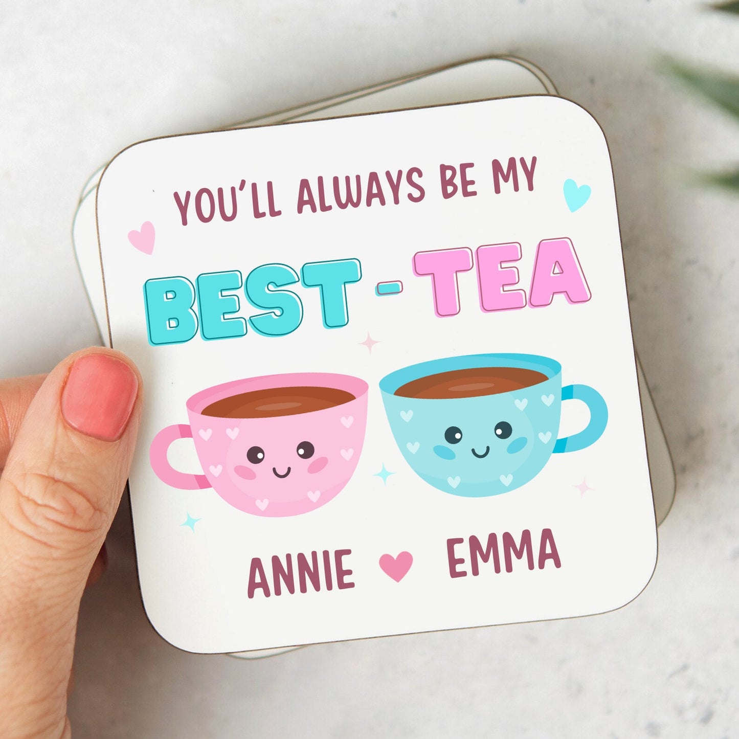 Personalised Best Tea Mug | You'll Always Be My Best-Tea | Best Friend Gift | For Bestie Gift | Funny Pun Birthday Gift | Sister | Mum