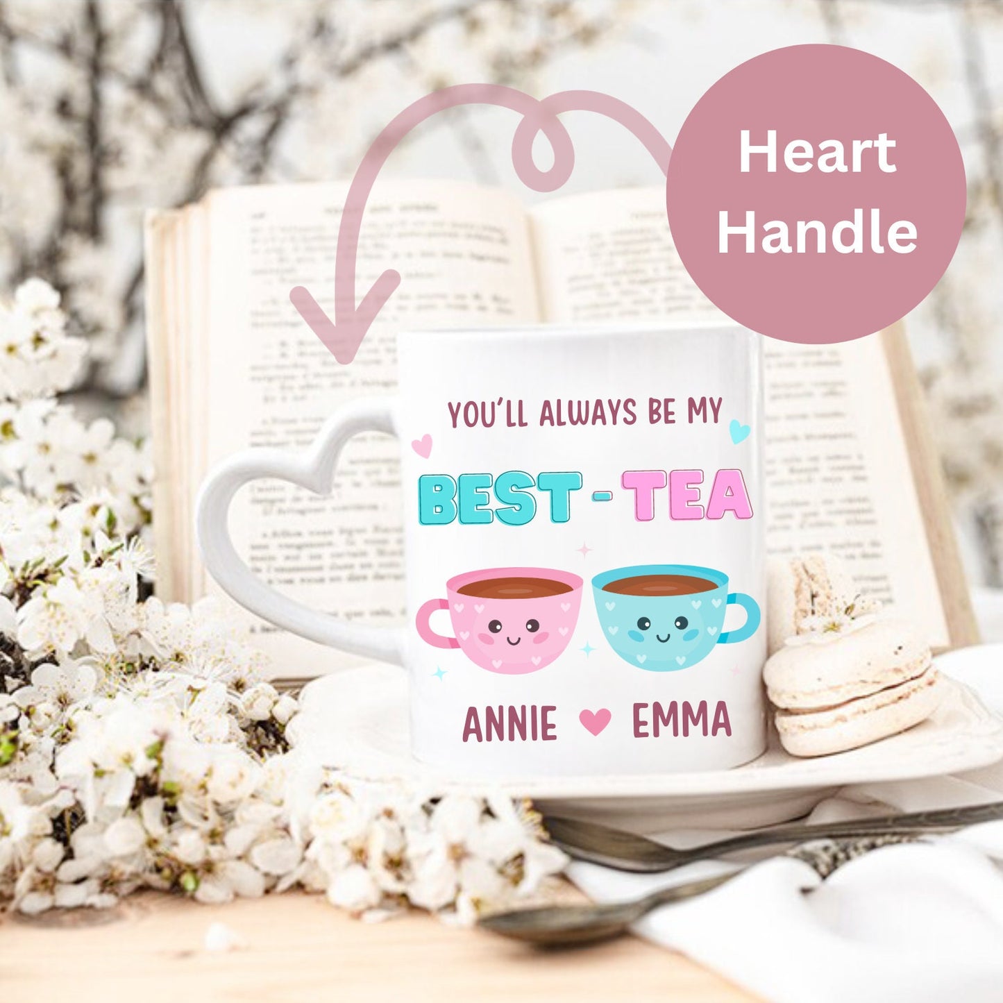 Personalised Best Tea Mug | You'll Always Be My Best-Tea | Best Friend Gift | For Bestie Gift | Funny Pun Birthday Gift | Sister | Mum