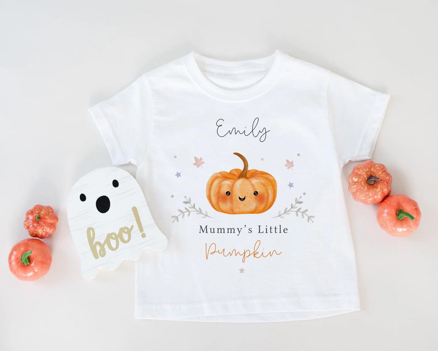 Little Pumpkin Personalised T-Shirt | Baby, Toddler & Kids Cute Pumpkin Outfit | Spooky Season, Kids Halloween Name Shirt | Unisex Top