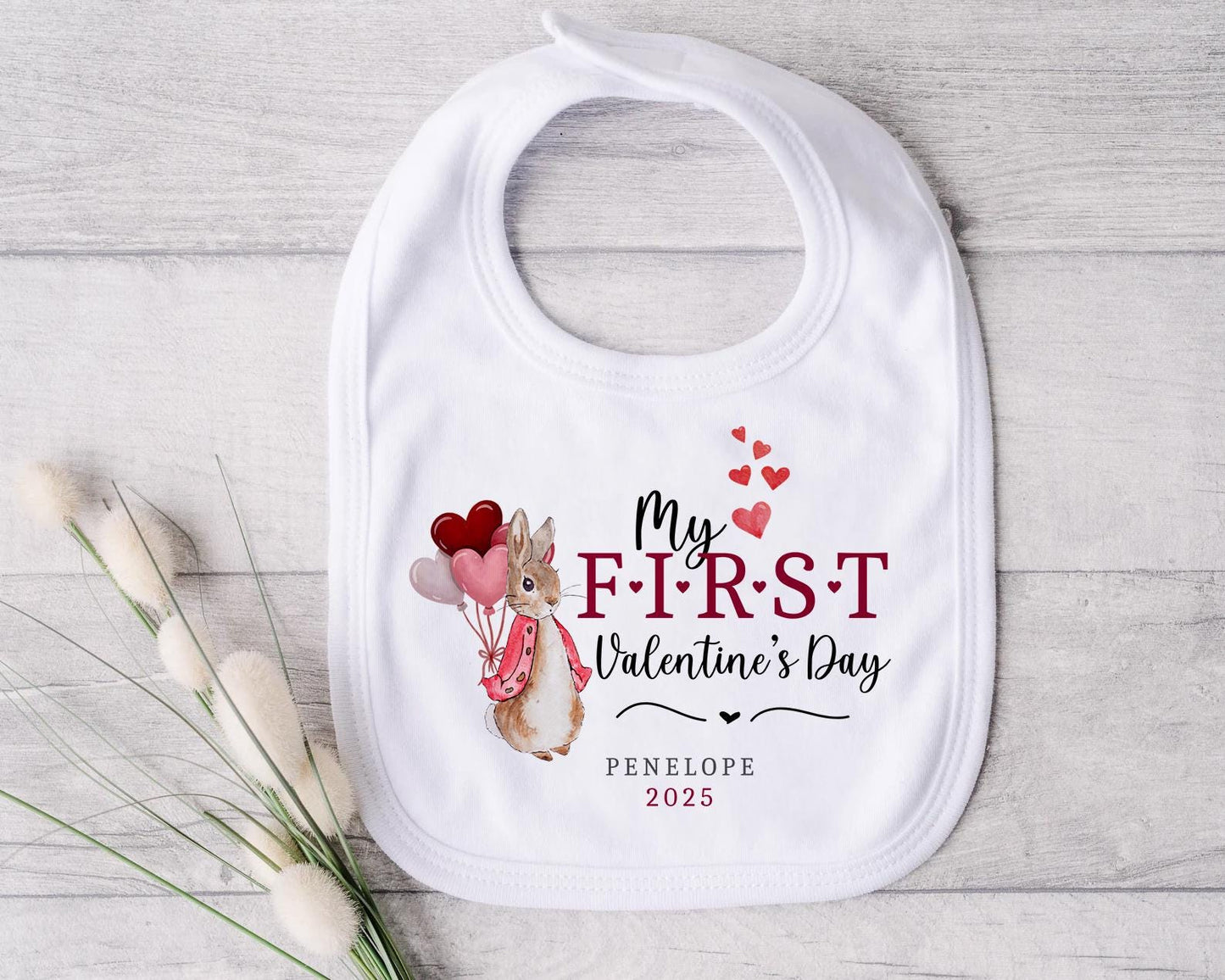 First Valentines | Beatrix Potter | Peter Rabbit | Vest, Sleepsuit, Romper, Bib Unisex Babygrow | Baby Clothes | Newborn Gift | My First