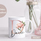 Personalised Bride Mug | Bridal Gift | Birthday Gift | Engagement | Hen Party Gift | Coffee Mug | Bridal Rose Gold | Initial Floral