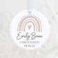 Christening Keepsake | Baby's Christening | Ceramic decoration | Baptism | Custom Rainbow | Any Name Date | Gifts from Godparent