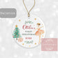First Christmas Tree Decoration | Personalised Ornament | Baby's First Xmas | Ceramic Bauble Keepsake Gift | Nutcracker | Ballerina Festive
