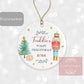 First Christmas Tree Decoration | Personalised Ornament | Baby's First Xmas | Ceramic Bauble Keepsake Gift | Nutcracker | Ballerina Festive