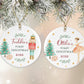 First Christmas Tree Decoration | Personalised Ornament | Baby's First Xmas | Ceramic Bauble Keepsake Gift | Nutcracker | Ballerina Festive