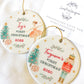 First Christmas Tree Decoration | Personalised Ornament | Baby's First Xmas | Ceramic Bauble Keepsake Gift | Nutcracker | Ballerina Festive