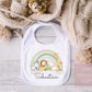 Personalised First Baby Grow | Rainbow Safari | Vest, Sleepsuit, Romper, Bib Unisex Matching Set | Jungle, Baby Boy, Unisex