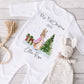 My First Christmas Baby Grow Personalised | Peter Rabbit | Vest, Sleepsuit, Romper, Bib Unisex Babygrow | Christmas Outfit | Baby Clothes
