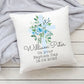 Christening Cushion | Personalised Floral Design | Baptism | Baby Gift | Cuddle Cushion | Holy Communion | Boy & Girl