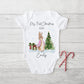 My First Christmas Baby Grow Personalised | Peter Rabbit | Vest, Sleepsuit, Romper, Bib Unisex Babygrow | Christmas Outfit | Baby Clothes