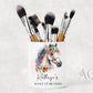 Personalised Make Up Brush Holder Horse | Dressing Table Accessories Organiser | Pen Pot, Unusual Pony Lover Gift, Ceramic Birthday Gift