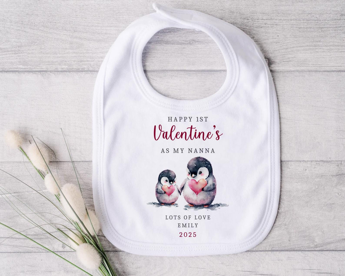 Happy First Valentines Day | Baby's 1st Valentines | My First | Vest, Sleepsuit, Romper, Bib Unisex Babygrow | Baby Clothes | Newborn Gift