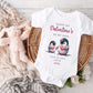 Happy First Valentines Day | Baby's 1st Valentines | My First | Vest, Sleepsuit, Romper, Bib Unisex Babygrow | Baby Clothes | Newborn Gift